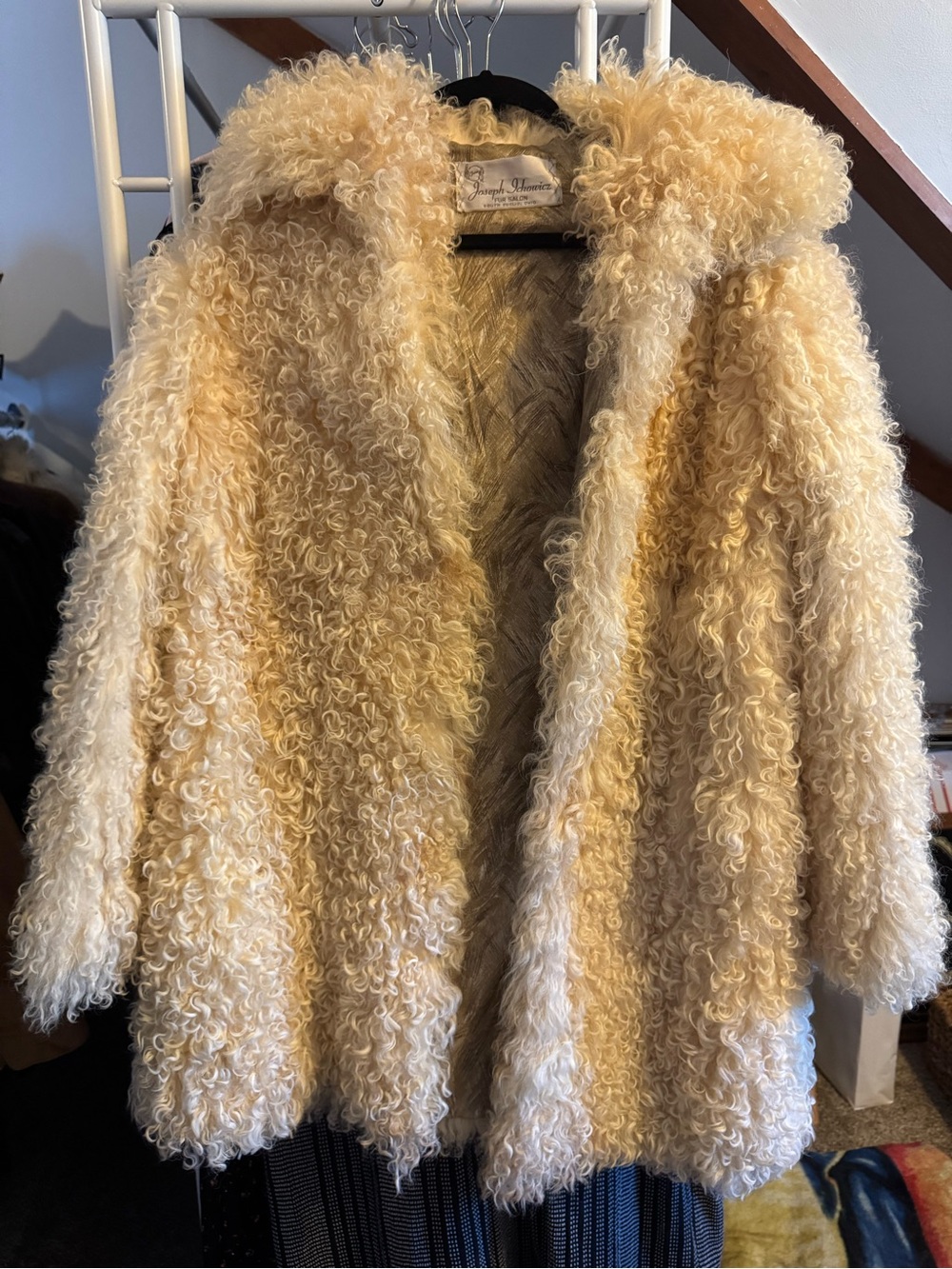 Vintage Mongolian Fur coat L Large XL Extra Large ?